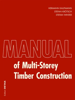 cover image of Manual of Multistorey Timber Construction